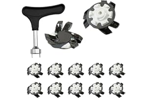 NIESEL Crampons De Rechange pour Chaussures De Golf, 12 Pièces De Chaussures De Golf Antidérapantes, Pointes De Golf À Torsion Rapide, Pointes De Chaussures De Golf Crampons De Golf, Crampons De Golf