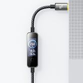 Mcdodo CA-8750 240W Typ-C to Typ-C TFT Ekranlı Şarj Kablosu 1.2 m -Siyah
