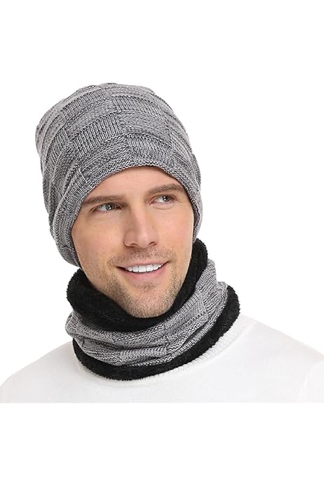 Set Invernale Donna - Cappello Beanie, Sciarpa Lunga E Guanti Touchscreen, Maglia Spessa Con Pompon - Foto 5