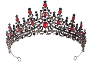 HPMAISON Crystal Wedding Tiaras Women Tiara Bride Crowns Royal Queen Headband Princess Headpieces for Birthday Prom Pageant Graduate Costume Party Wedding Dress Accessories