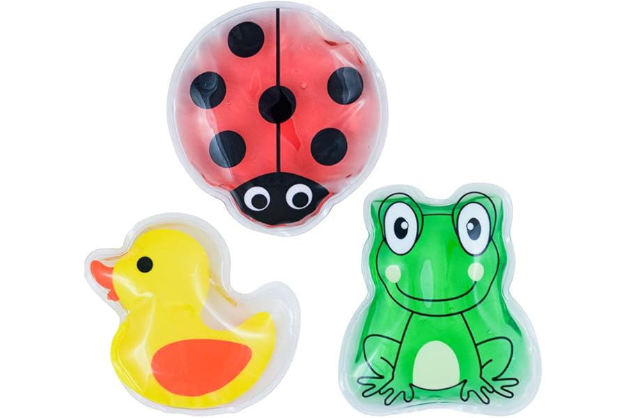 Safety First Aid Group HypaGel Kids Gel Reusable Packs (Hot or Cold) - Pack of 3 for Bumps, Bruises, Muscle Pains