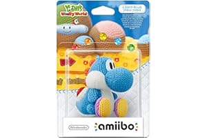 NINTENDO Amiibo 'Yoshi's Wolly World' - Yoshi de laine : bleu ciel