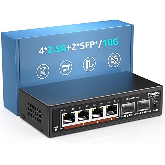 6 Port 2.5G Umanaged Ethernet Switch, 4 x 2.5G Base-T P...