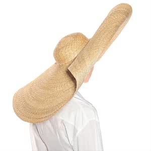 CLSWK Cappello di Paglia Cappelli di Paglia Giganti Surdimensionati per Le  Donne Cappello Estivo da Sole Tesa Larga Cappello da Sposa Floscio Cappello  da Spiaggia Vacanza 30Cm (11,9 Pollici) Natural : Amazon.it: