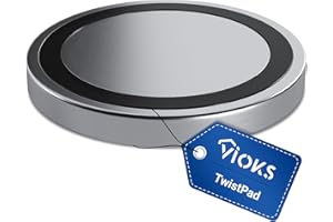 VIOKS Drehknopf 50mmØ Ersatz für Neff Siеmens 10004928 00636170 Twistpad Bedienknopf - Neff Herd Drehknopf Flach für Kochfläche Oben & Neff Twistpad Ersatz