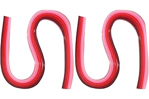 ‎PATIKIL PATIKIL 540 x 10 mm Quilling Papierstreifen Papier Quilling, 240 Stück Origami Fröbelstern Papierstreifen Streifen Set für Kunst, DIY, Handarbeit, Weihnachten, Farbverlauf Rot