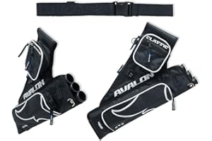 Avalon Archers Gear Archery Classic 3 Tube Target Quiver with Belt RH
