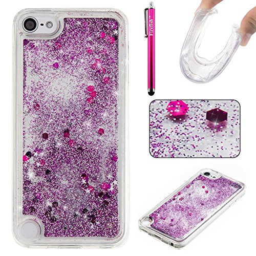 Preisvergleich Produktbild iPod Touch 6 Hülle, Firefish Thin Sparkle Flexible TPU Gel Silikon [Ultra Thin] [Kratzfestigkeiten] Zurück Cover Shell für Apple iPod Touch 6