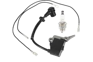 Bicaquu Bobina di accensione in Lega di Alluminio, Candela di accensione Durevole Resistente all'Usura Prodotta professionalmente, Elevata precisione per Motosega 2500 25CC ZENOAH G2500