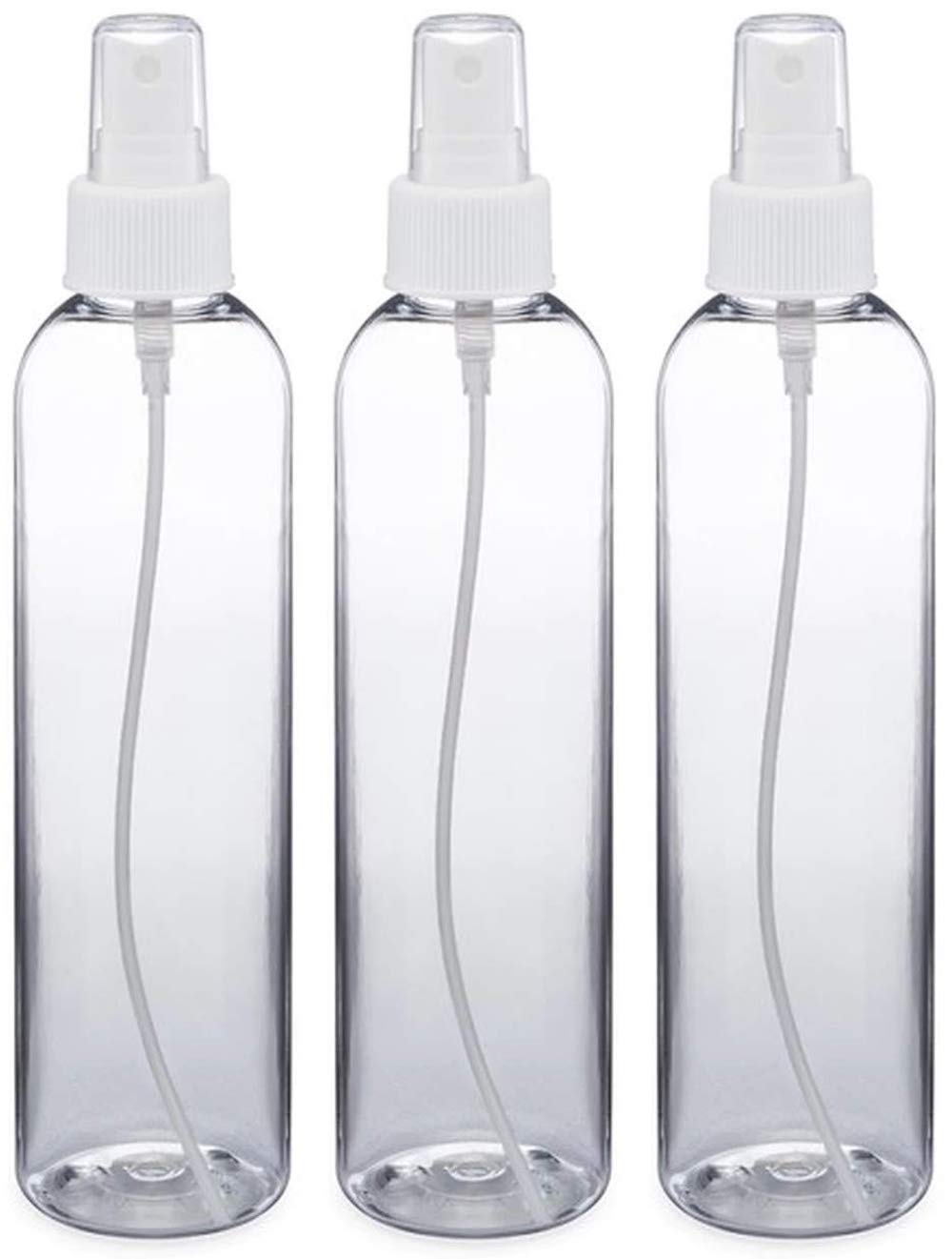 MastBus Spray Hand Sanitizer Bottles: Convenient 100ml Clear Plastic Mist Set for Easy Refills - A Must-Have!