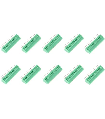 PCB Bornier 100 Pièces Bornier à Visser 5mm Bornier à Souder PCB Connecteur PCB Bornier 100 Pièces Bornier à Visser 5mm Bornier à Souder PCB Connecteur