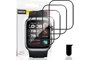 Euukzzea Schutzfolie für Huawei Watch D2 Panzerfolie, 4 Stück Anti-Kratzer Keine-Blasenfrei Flexible Weiche TPU Folie, Volle Abdeckung HD Klar Displayschutzfolie Wasserdicht Displayschutz Film