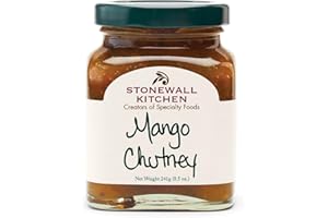 ‎STONEWALL KITCHEN Stonewall Kitchen Mango Chutney, 241 g – Fruchtig-würziges Chutney mit 31% Mangos - vielseitig im Geschmack - ideal zu Käse, Fleisch & Fisch