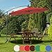 Produktbild MIADOMODO Sonnenschirm rote Garten Durchmesser 3,5 m