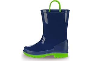 EUXTERPA Gummistiefel Kinder Wasserdichte Regenstiefel rutschfest Regenschuhe für Jungen und Mädchen