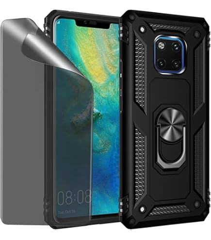 Ivoler Noir Mat Coque Pour Huawei Mate 20 Avec Protection