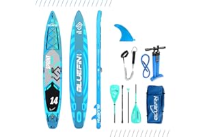 ‎BLUEFIN SUP Bluefin SUP 14′ Sprint Carbon Stand Up Paddle Board Kit
