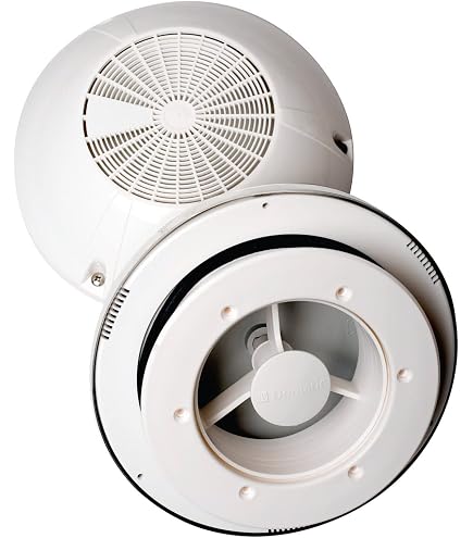 Ventilatore Rotante A Basso Profilo Per Tetto Furgoni - Nero, Altezza 59,5 Mm, Adatto Per Van, Bus, Camper