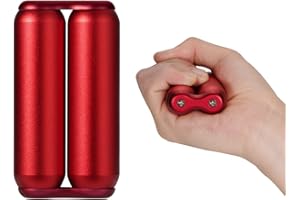 LOQATIDIS Przenośny Fidget Zabawka dla dorosłych | Palm Hand Roller pomaga złagodzić stres, niepokój, napięcie | sprzyja skupieniu, jasności | kompaktowy rozmiar | gładki(czerwony)