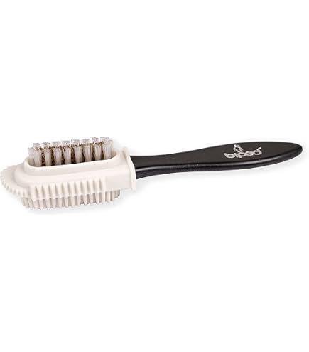 Brosse Pour Semelles De Chaussures De Danse - Poils Métal, Manche En Bois - Pour Cuir Chromé - Avec étui - 2