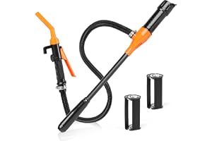DBREAKS Elektrisk bensinpump, 9,1 liter/min vätskeöverföringspump, elektrisk påfyllningspump överföringspump, batteridriven s