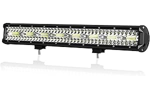 PICAA LED Light Bar 4x4, 480W 23 inch Spot Flood Combo Bar Waterproof Triple Rows Driving Off-Road Work Light Truck Car ATV SUV Boat 12v 24v