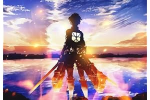 HUASHUZI 5D DIY diamond painting attack on titan anime pintura diamante bordado de punto de cruz diamante pintura kit completo 30x40cm para la decoración de la pared del hoga