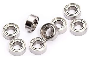 Invento 8Pcs MR63ZZ 3x6x2.5mm for 3mm Rod Radial Ball Bearings CNC/Robotics/DIY Projects
