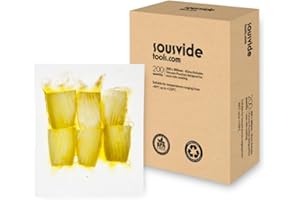 SOUS VIDE TOOLS 200 x Chamber Boilable Food Preserving Sous Vide Vacuum Sealer Pouches Bags (200 mm x 300 mm)