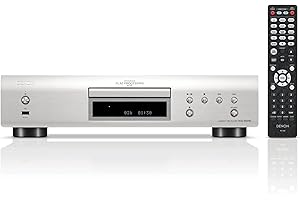 Denon DCD-900NE CD Player for Home, HiFi System, CD-R/RW / MP3 / WMA, Pure Direct Mode, AL32 Processing, Optical Output, USB Port Supporting Hi-Res Playback – Silver (DCD900NESPE2GB)