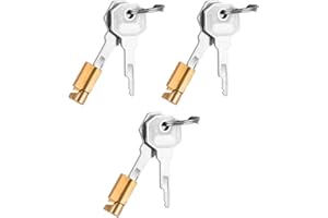 VIMMVID Set di 3 ganci di traino, serratura antifurto per gancio di traino, antifurto, rimorchio, 2 lucchetti con 4 chiavi di rimorchio durante la guida