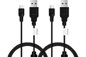 TPFOON 2 Pack Cable de Carga para Mando Playstation 4 (3M) - Android Cable Micro USB para Controlador PS4/DualShock 4/PS4 Slim/PS4 Pro/Xbox One/Xbox One S/Xbox One Elite/Xbox One X