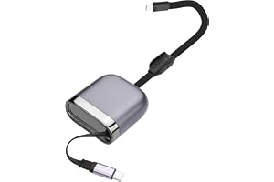 YACSEJAO 240W Enkeldrag Retractable USB C Kabel, 1.2M/3.9ft