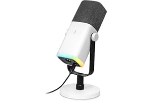 FIFINE Mikrofon USB XLR do streamingu podcastów, dynamiczny mikrofon gamingowy PC z przyciskiem wyciszania, do PS4/5 Mac Mixer, kart dźwiękowych