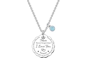 SMARGO Charm Mum Necklace Gifts From Daughter Son Mummy Birthday Christmas Mothers Day Jewellery Presents Thanks For All The Things You Do It's Great To Have A Mum Like You