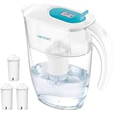 Cecotec H2ONature 2400 Active Water Purifying Pitcher, Four Layer Filter, LCD Indicator, Maximum Capacity 2.4 L Without Filte