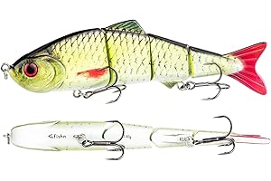 FISHINGGHOST Appât brochet FISHN XXL Bait Candy, Longueur: 20cm, Poids: 83g, appât Artificiel swimbait/leurre de pêche/wobbler pour la pêche des Poissons prédateurs tels Que brochet, Sandre (Green)