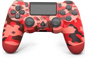YCCSKY Manette pour PS4, Contrôleur sans Fil pour PS4, Fonctions Audio à Double Vibration/Pavé Tactile/Gyroscope à 6 Axes Contrôleur Gamepad Mannette de Jeu Compatible avec Console PS4/PC/Pro/Slim
