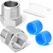 Riduttore Filettatura Da 1/2' A 3/8' In Acciaio Inox - Pezzo Tecnico Per Raccordi E Ventole - Foto 8