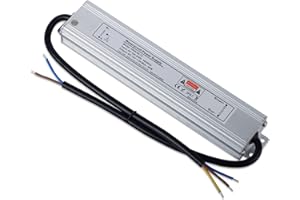 YAYZA! Waterproof LED Driver 12V 60W 5A Power Supply, AC 240V to DC 12V Low Voltage Outdoor Lighting Transformer, Constant Voltage Adapter for Garden Strip Light CCTV