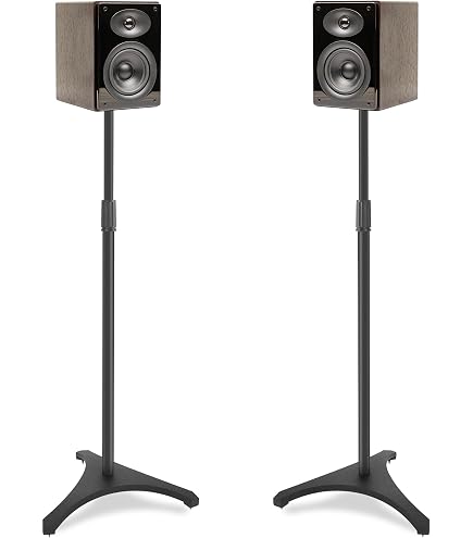 Pied Support Enceinte Vintage Années 70 - Design Rétro, Hauteur Réglable - Occasion Fonctionnel