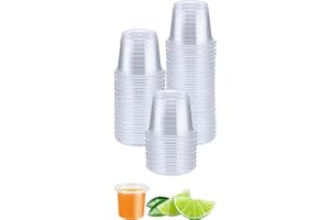 Panexf 50 PCS Verre a Shot Plastique, 2cl/20ml Verre à Shooter Gobelet Plastique, Verre Plastique Reutilisable