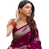 C J Enterprise Women's Pure Kanjivaram Silk Saree Soft Design With Blouse Piece For Wedding (Pari122-51)