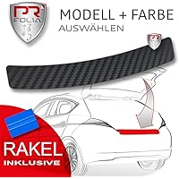 PR-Folia Ladekantenschutz für - Romeo Giulia (Typ 952 ab Bj.2016) - CARBON Schutzfolie inkl. Rakel Stoßstangenschutz…