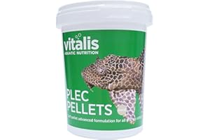 VITALIS AQUATIC NUTRITON Vitalis Plec Pellets (8mm) Fish Food 300g