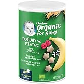 Gerber Organic Rice, Wheat, Banana and Raspberry Baby Snack 35 g