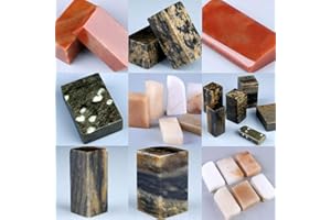 ZHONGJIUYUAN 16 piezas DIY sello talla sello Kunlun piedra congelada práctica sello material talla