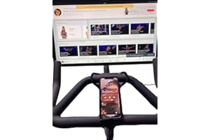 S&BL PELOGADGET Phone and Tablet Mount Holder for Peloton Plus Exercise Bike | Anti-Slip Steel Tray for iPhone, iPad, and iPad Pro | Sturdy Peloton Bike Accessory for Smartphones - Black
