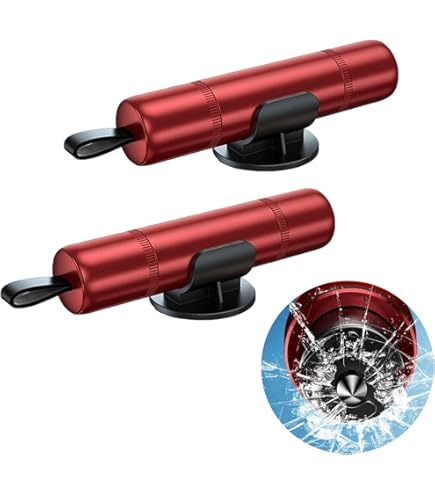 Coupe-ceinture Urgence Voiture Safe Pro X - Marteau De Secours Voiture Avec Coupe-ceinture (4 Pièces) - Urgence Auto Marteau Brise Vitre Coupe Ceinture Safe Pro X 4 Pièces Urgence Vehicule