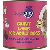 Supreme Dog Mini Irk Yetişkin K&ouml;pekler İ&ccedil;in Soslu Kuzulu Konserve Mama, Y&uuml;ksek Proteinli 200 gr